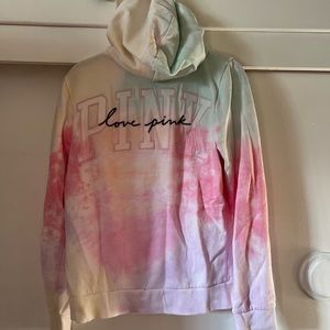 PINK tie dye jacket size M